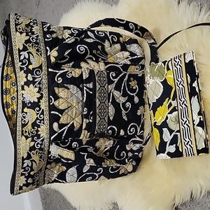Vera Bradley tote with bifold wallet